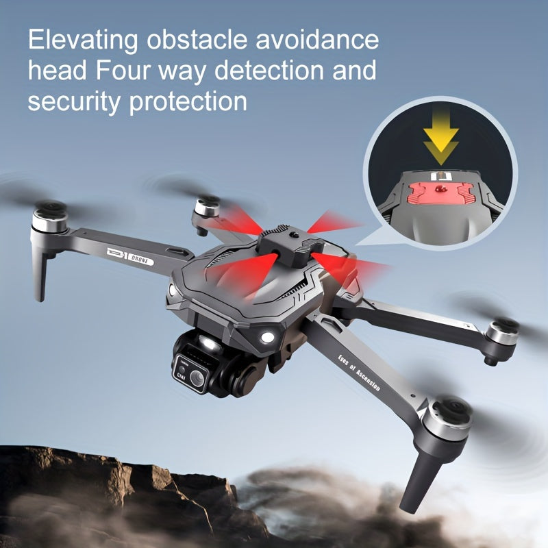 Beginner-Friendly D1 Drone with Obstacle Avoidance, Brushless Motors, Optical Flow, and Dual-Camera Electronic Control - Perfect Halloween & Christmas Gift