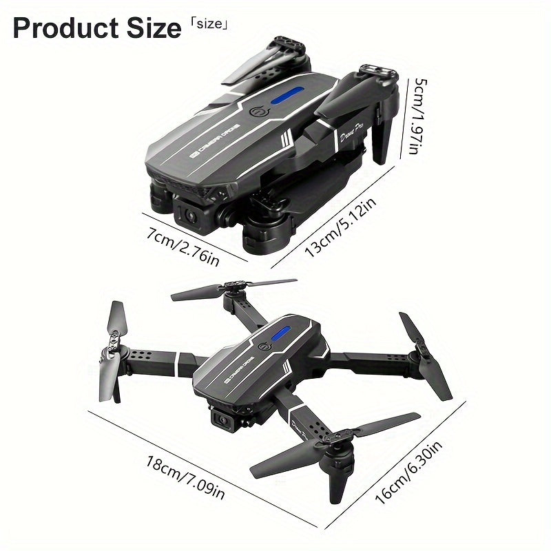New S101 Drone With Camera, Foldable RC Drone Remote Control Drone Toys For Beginners Men's Gifts, Indoor And Outdoor Affordable UAV Halloween Christmas Gift