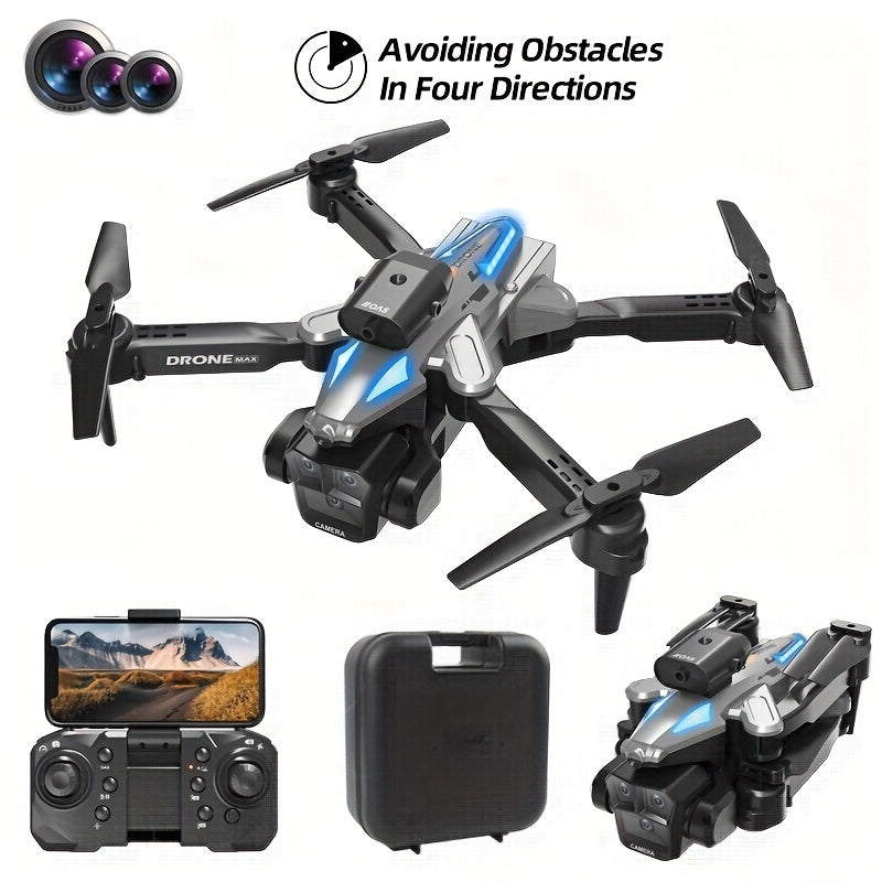 C10 Drone With HD Aerial Photography Three Cameras, 360° Infrared Obstacle Avoidance, Remote Control Aircraft