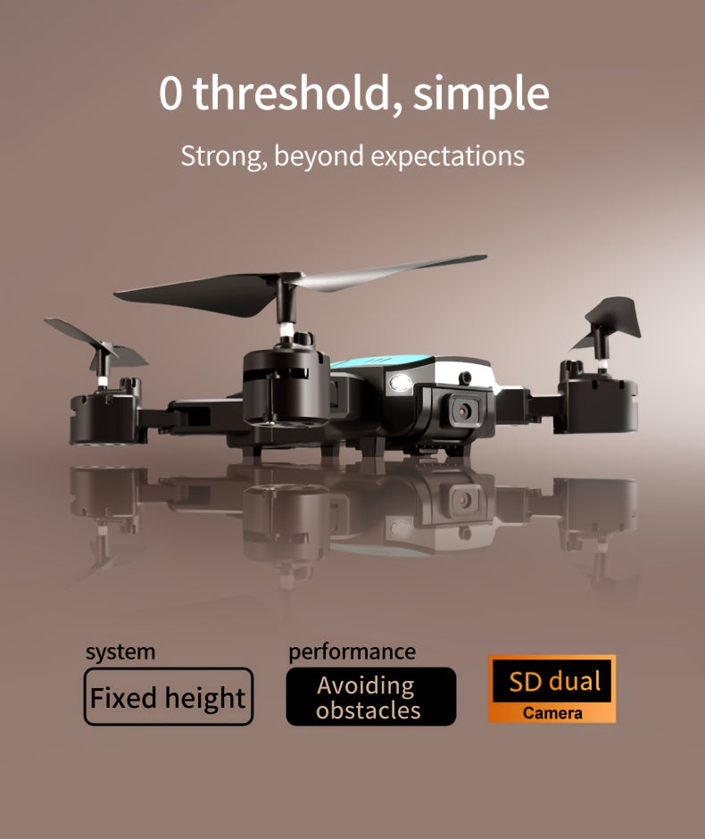 T6 Aerial Drone With HD Dual Camera, One-key Take-off And Landing, 540° Intelligent Obstacle Avoidance, Gesture Recognition, Intelligent Hovering, Foldable Quadcopter
