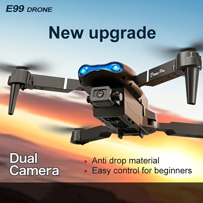 E99 drone is equipped with dual cameras, three batteries, mobile application control, indoor flying toys, Halloween/Christmas/New Year gifts