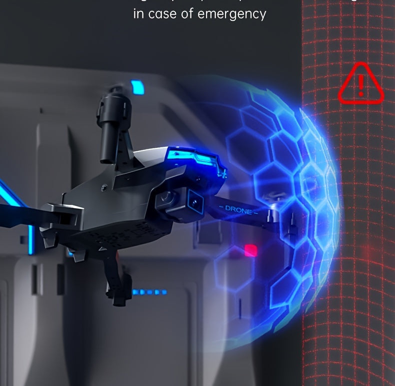 X6 Foldable Drone Dual Camera With Batteries, Obstacle Avoidance, Smart Return, And More - Comes With Carrying Bag! Perfect for beginners Men's Gifts.Christmas Thanksgiving Halloween gifts!