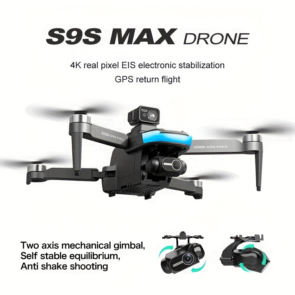 New S9S Aerial Photography, Drone GPS Positioning Return, Compliant With Aviation Authority Requirements, High-definition Pixels, Stable Dual Axis Pan Tilt Camera, Boutique Gift Remote-controlled Aircraft, No FAA Registration
