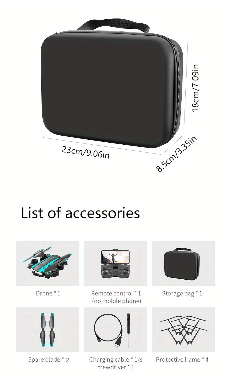 T6 Aerial Drone With HD Dual Camera, One-key Take-off And Landing, 540° Intelligent Obstacle Avoidance, Gesture Recognition, Intelligent Hovering, Foldable Quadcopter