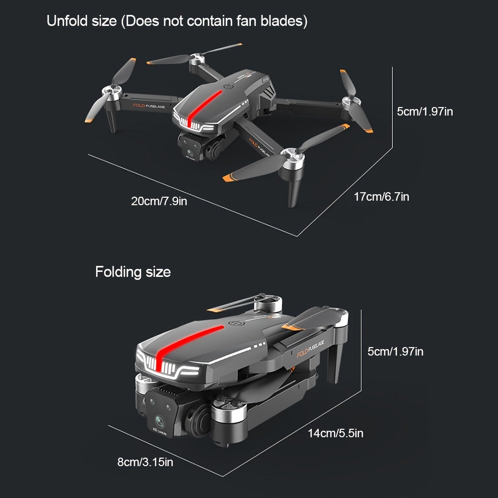 New Drone Remote Control Multi-camera, Foldable RC Optical Flow Setting Point Hover, Brushless Motor, Entry-level Quadcopter, One-button Takeoff Landing
