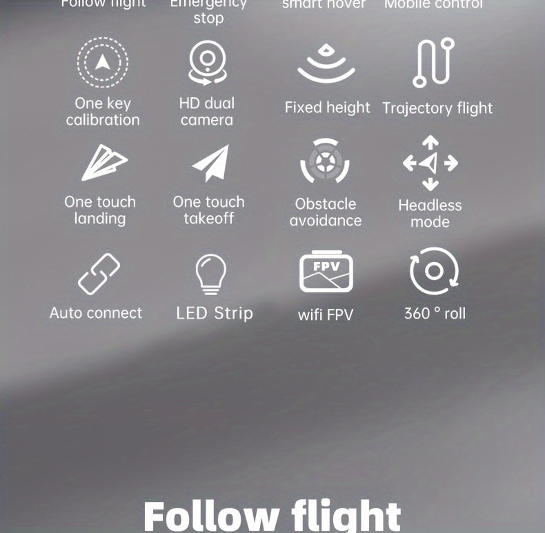 X6Pro Wireless FPV With HD Dual Camera Foldable RC Drone, High Hold, Automatic Obstacle Avoidance, One-Button Calibration/Take Off/Flip, With Optical Flow Positioning (Indoor Can Be Stabilized And Hover), Single Battery Life