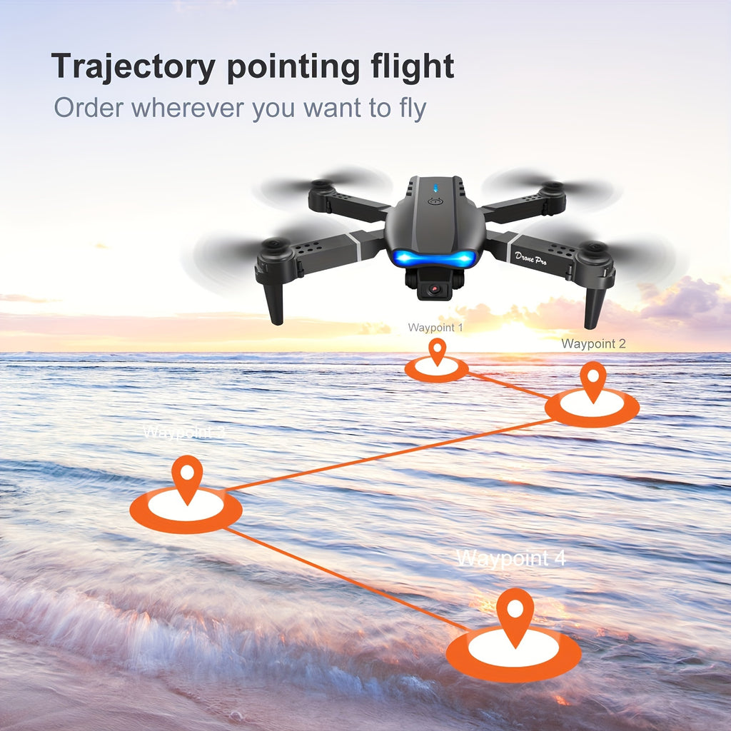 Dual Foldable E99 Drone with Camera, Altitude Hold, Remote Control Quadcopter for Beginners with Easy Operation
