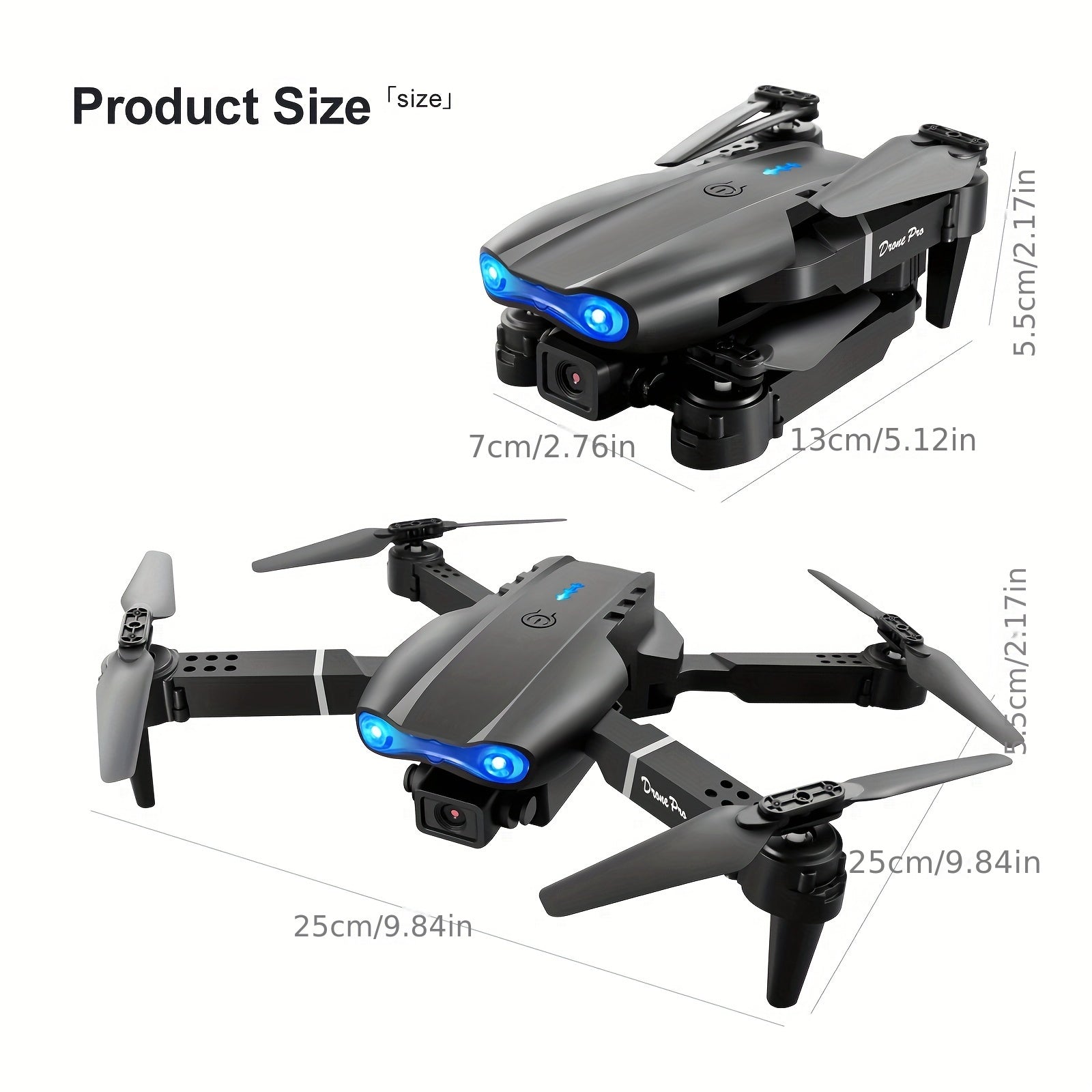 E99 drone is equipped with dual cameras, three batteries, mobile application control, indoor flying toys, Halloween/Christmas/New Year gifts