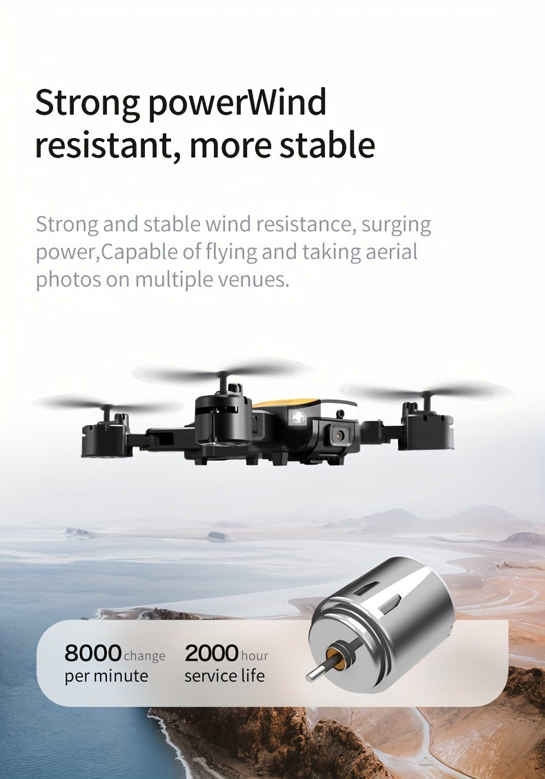 T6 Aerial Drone With HD Dual Camera, One-key Take-off And Landing, 540° Intelligent Obstacle Avoidance, Gesture Recognition, Intelligent Hovering, Foldable Quadcopter