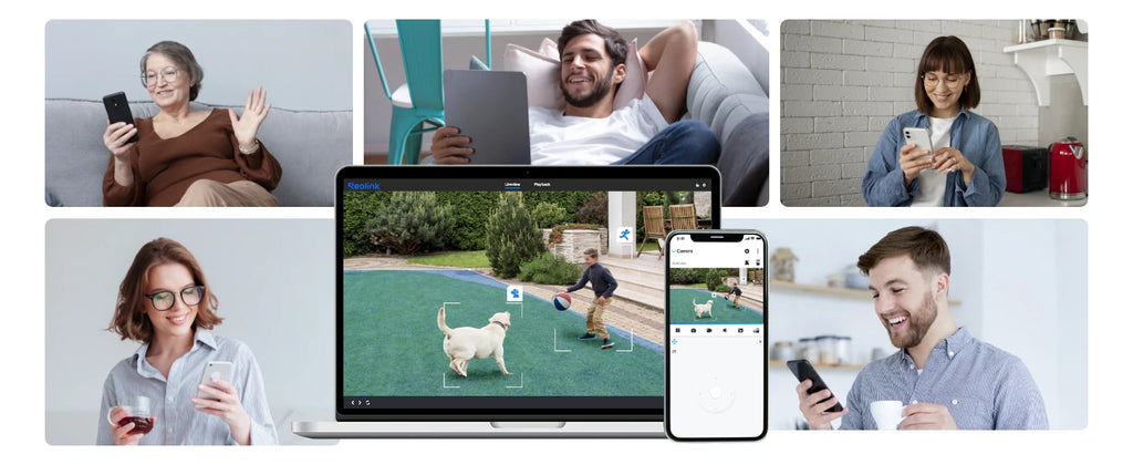 Reolink 4K Security Camera Smart Detection 8MP Wi-Fi 6 Tech Surveillance Cameras Onvif 2.4G/5Ghz Wireless 5MP Outdoor IP Camera