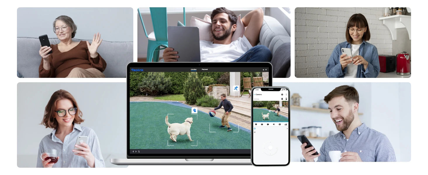 Reolink 4K Security Camera Smart Detection 8MP Wi-Fi 6 Tech Surveillance Cameras Onvif 2.4G/5Ghz Wireless 5MP Outdoor IP Camera