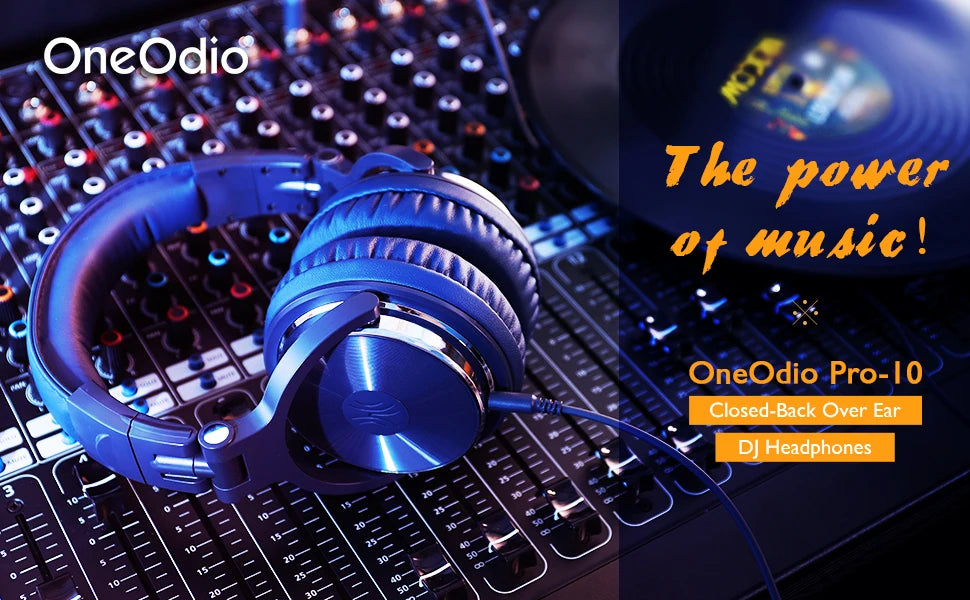Oneodio Pro 10 Wired DJ Headphones Bass Stereo Gaming Headset With Microphone For Phone Studio Monitor Headphone For Recording