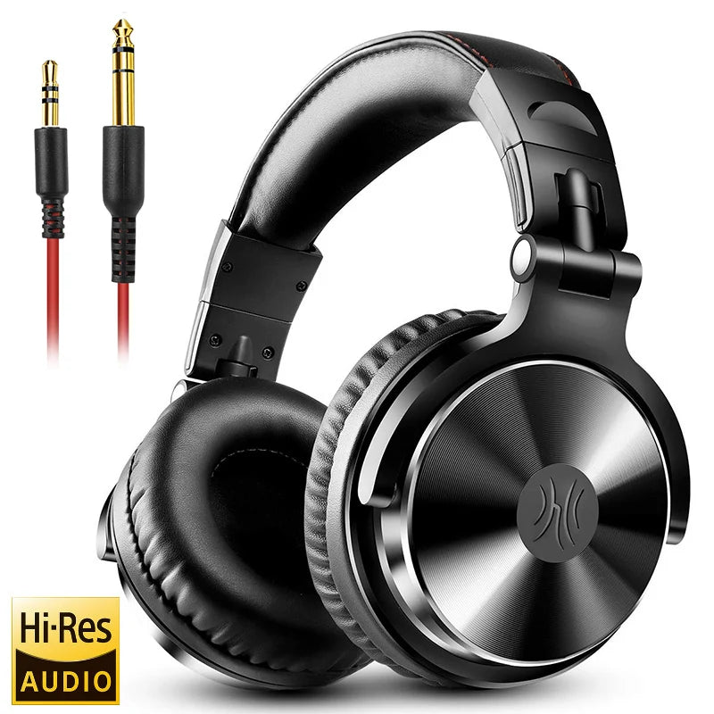 Oneodio Professional DJ Headphones Over Ear Studio Monitor Headset With Microphone HIFI Wired Bass Gaming Headset For Phone