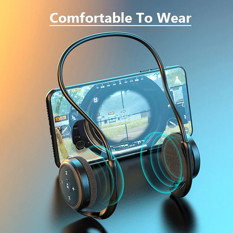 Original A23 Sport Foldable Wireless Headphone 8D Surround Heavy Bass Hifi Music Bluetooth Earphones With Mic Support FM/TF Card