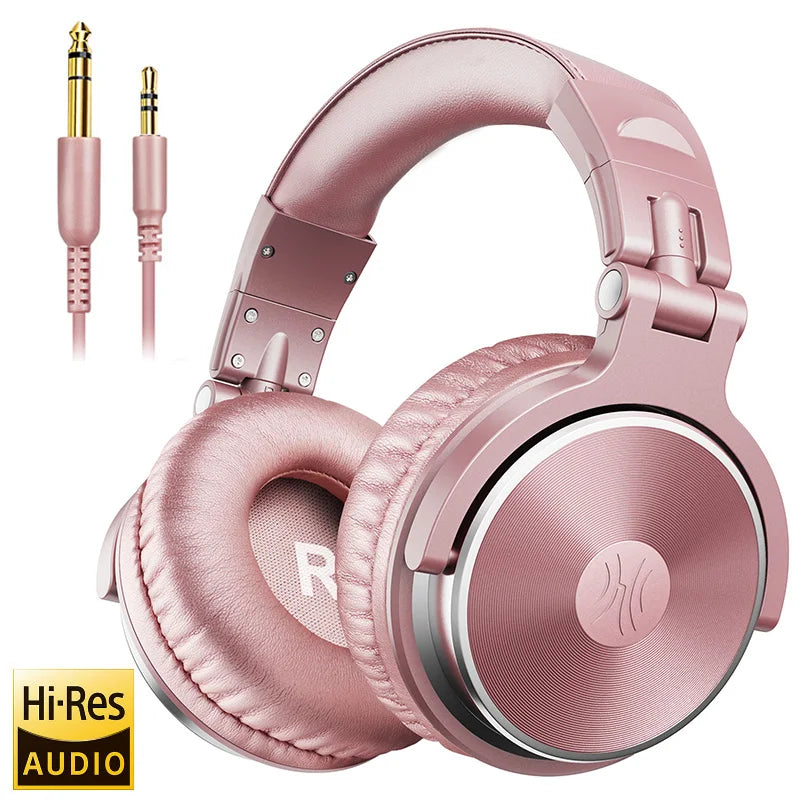 Oneodio Over Ear Headphones Hifi Studio DJ Headphone Wired Monitor Music Gaming Headset Earphone For Phone Computer PC With Mic