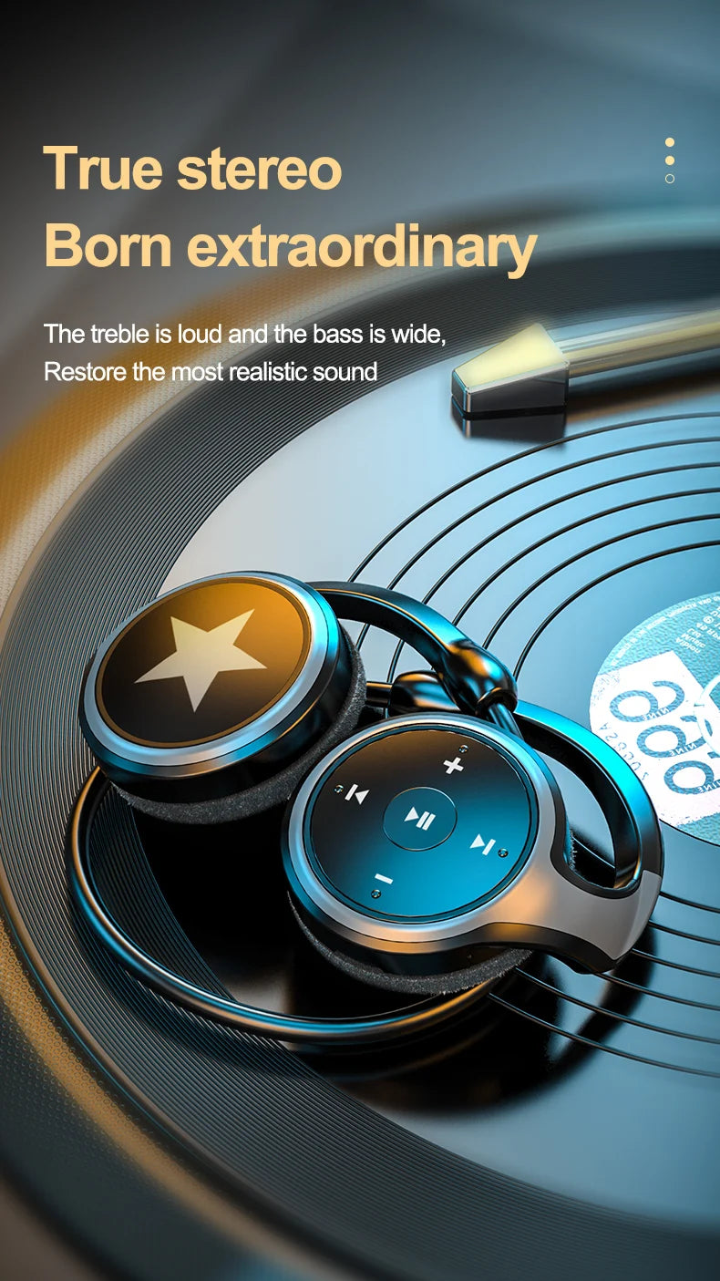 Original A23 Sport Foldable Wireless Headphone 8D Surround Heavy Bass Hifi Music Bluetooth Earphones With Mic Support FM/TF Card