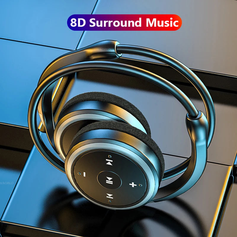 Original A23 Sport Foldable Wireless Headphone 8D Surround Heavy Bass Hifi Music Bluetooth Earphones With Mic Support FM/TF Card