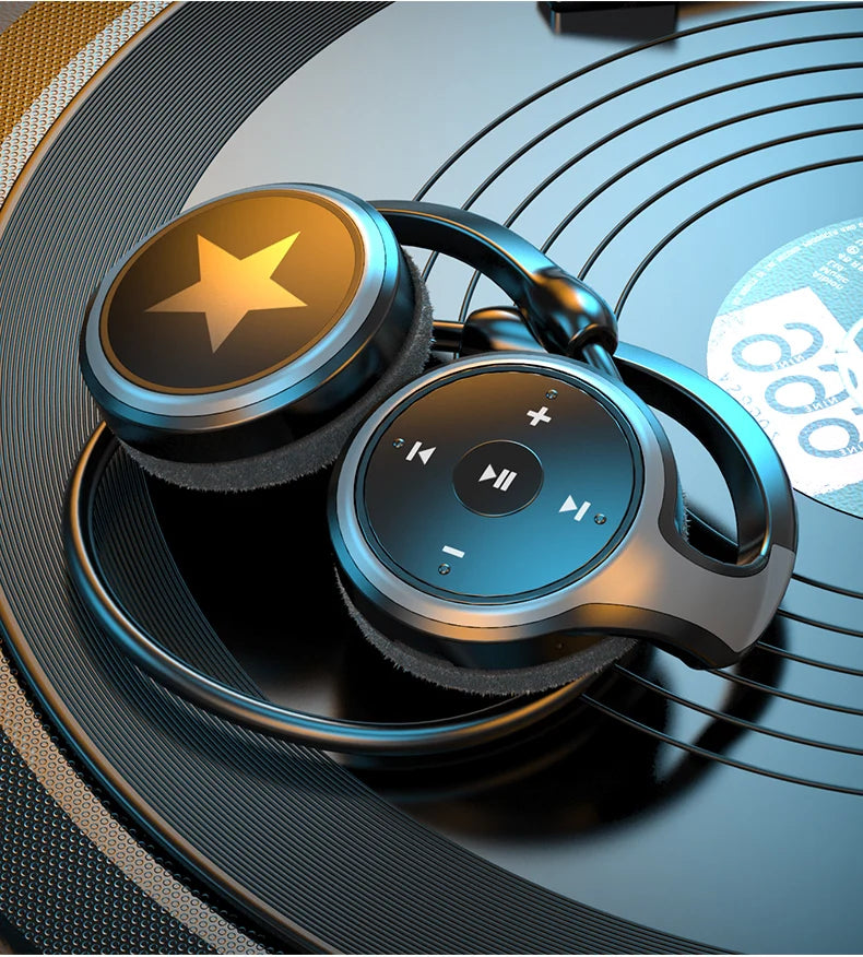 Original A23 Sport Foldable Wireless Headphone 8D Surround Heavy Bass Hifi Music Bluetooth Earphones With Mic Support FM/TF Card