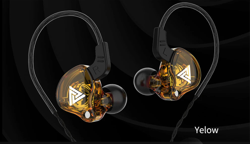 Original QKZ AK6 In Ear Earphone 6 Dynamic Driver Unit Headphone With Mic Stereo Sports HIFI Subwoofer Headset Monitor Earbuds