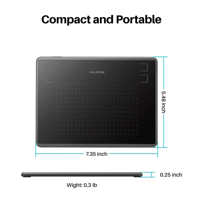 HUION H430P Digital Tablets Micro USB Signature Graphics Drawing Pen Tablet OSU Game Battery-Free Tablet Android Mac Windows