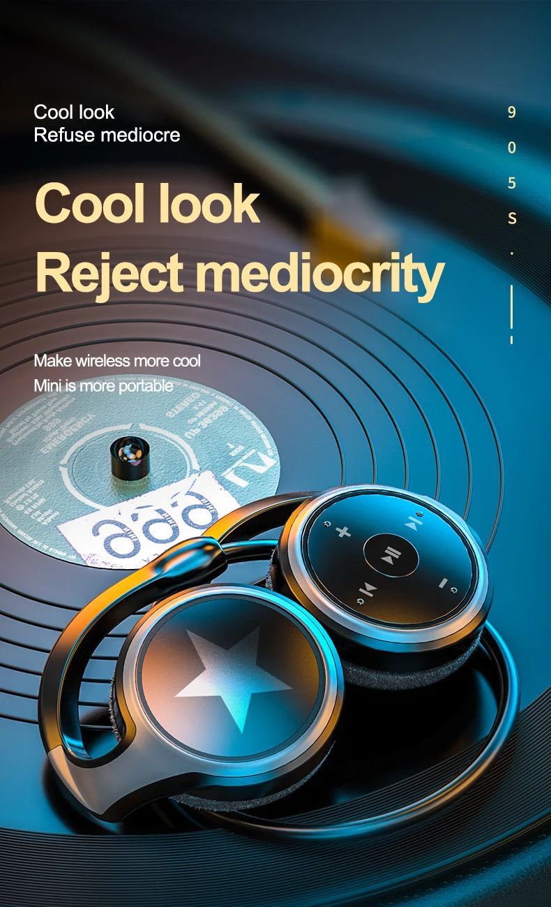 Original A23 Sport Foldable Wireless Headphone 8D Surround Heavy Bass Hifi Music Bluetooth Earphones With Mic Support FM/TF Card