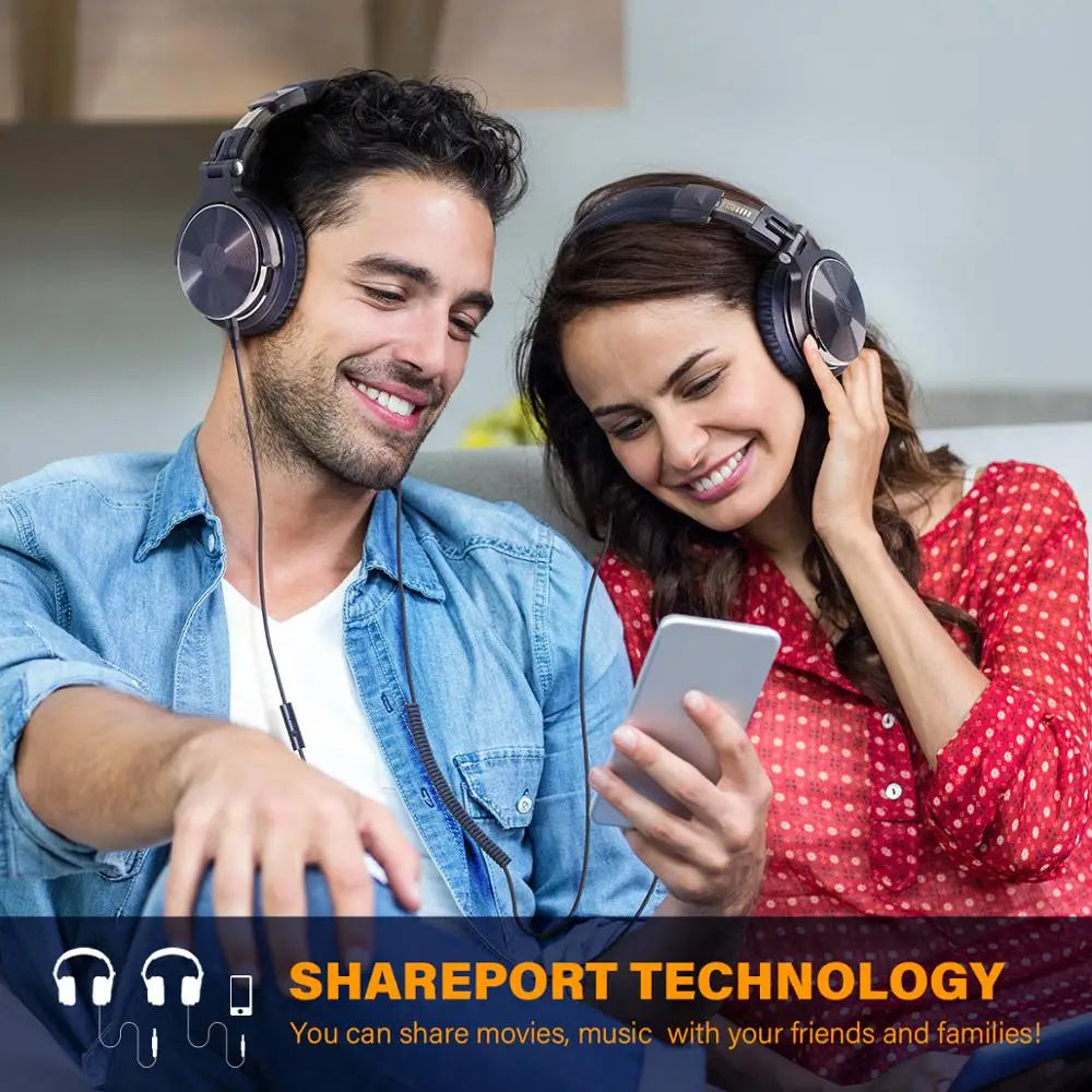 Oneodio Pro 10 Wired DJ Headphones Bass Stereo Gaming Headset With Microphone For Phone Studio Monitor Headphone For Recording