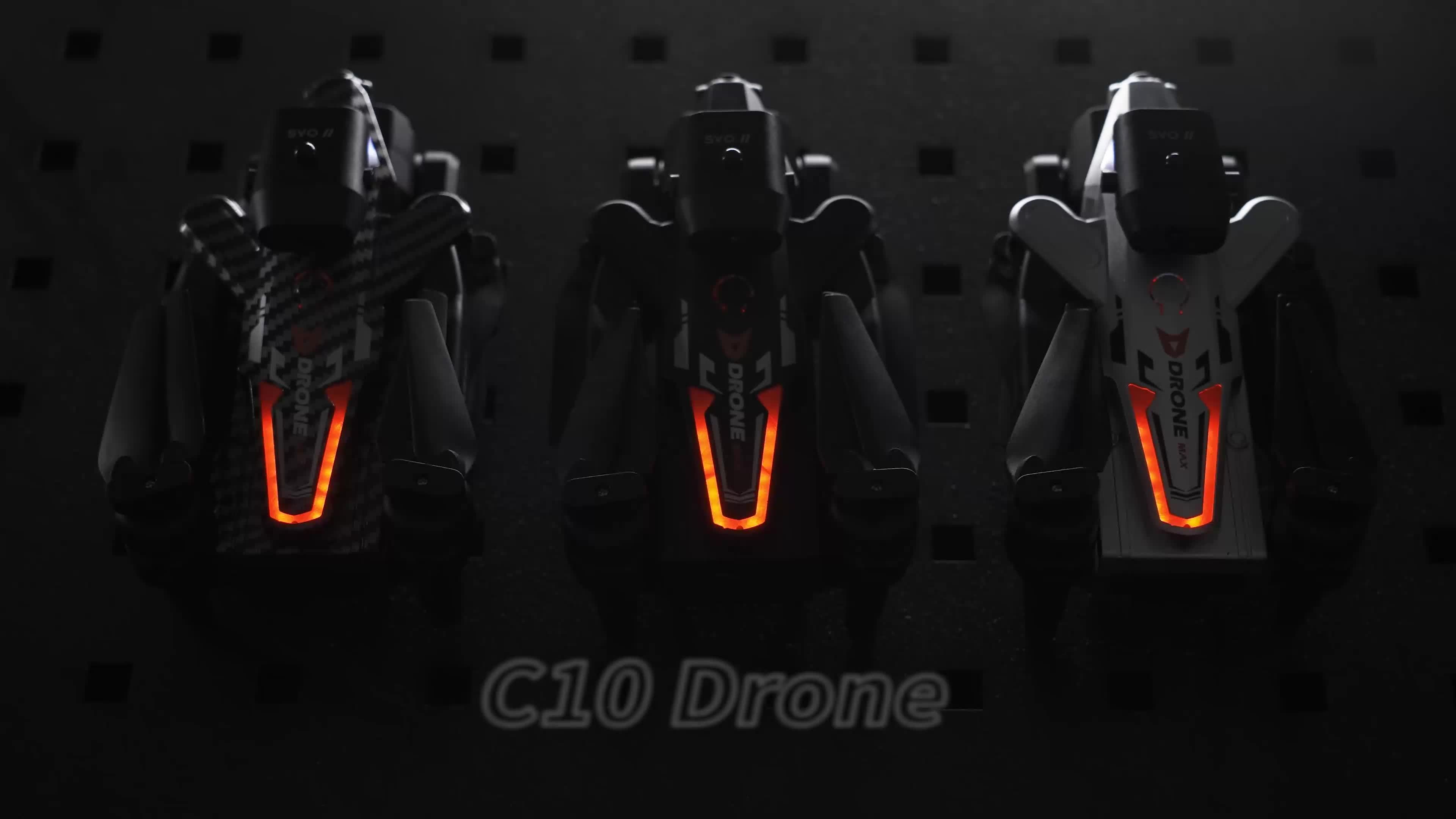 C10 Drone With HD Aerial Photography Three Cameras, 360° Infrared Obstacle Avoidance, Remote Control Aircraft