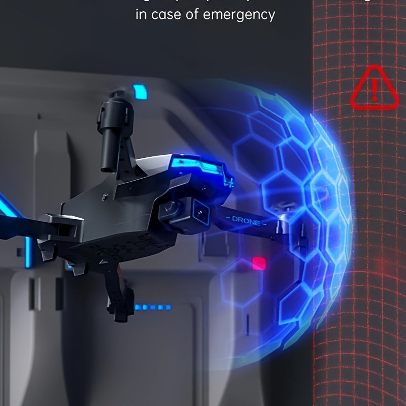 X6Pro Wireless FPV With HD Dual Camera Foldable RC Drone, High Hold, Automatic Obstacle Avoidance, One-Button Calibration/Take Off/Flip, With Optical Flow Positioning (Indoor Can Be Stabilized And Hover), Single Battery Life