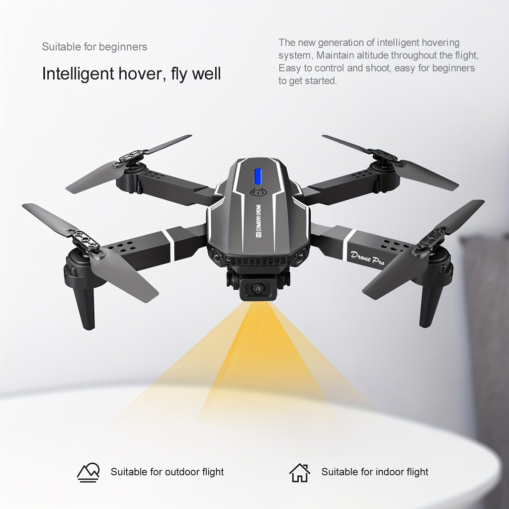 New S101 Drone With Camera, Foldable RC Drone Remote Control Drone Toys For Beginners Men's Gifts, Indoor And Outdoor Affordable UAV Halloween Christmas Gift