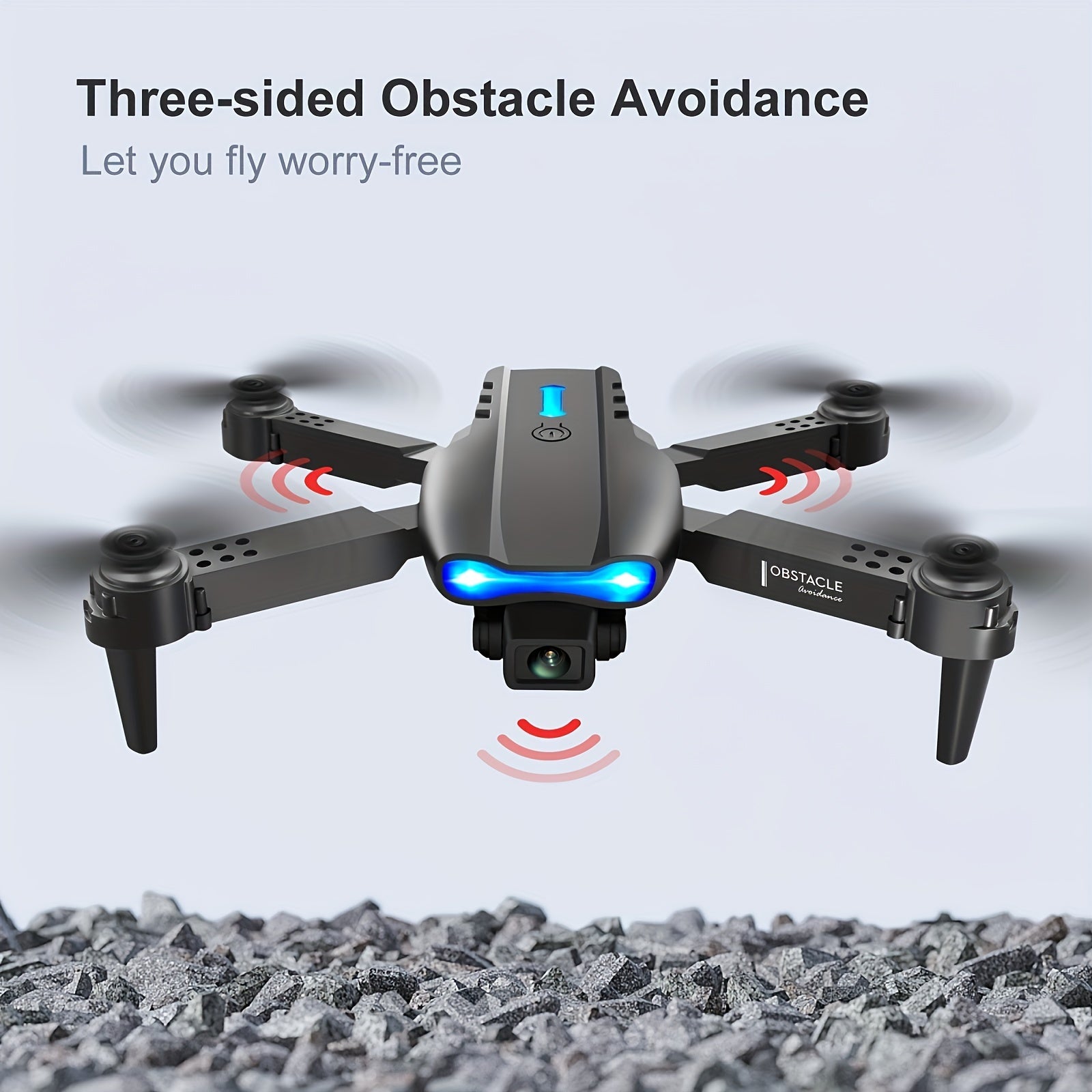 E99 Pro - High-Performance Drone for Beginners - WiFi FPV HD Dual Camera, Foldable RC Quadcopter with Altitude Hold, Remote Control, and Long Flight Time