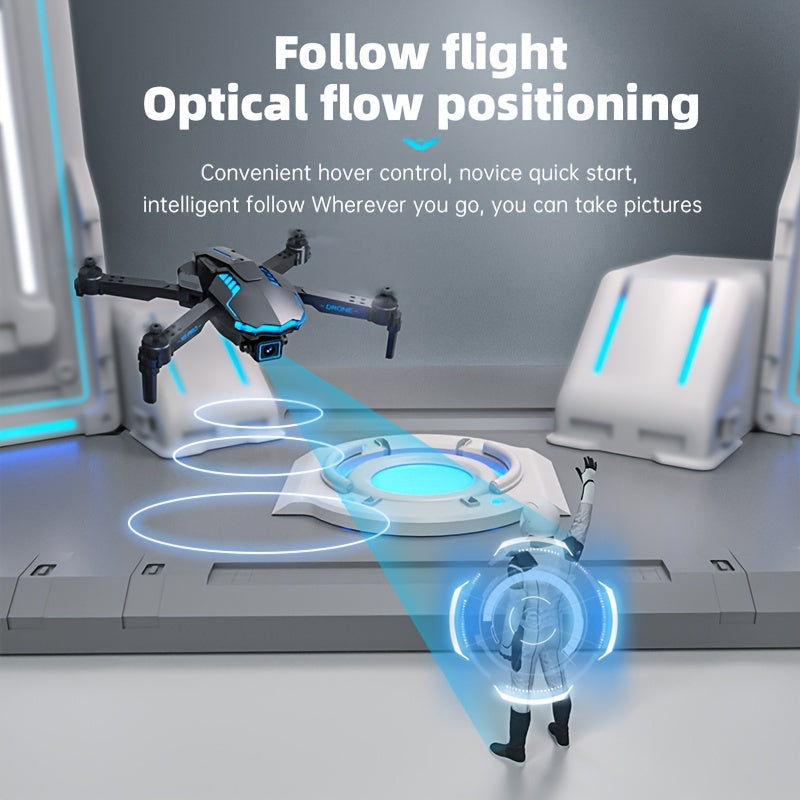 X6Pro Wireless FPV With HD Dual Camera Foldable RC Drone, High Hold, Automatic Obstacle Avoidance, One-Button Calibration/Take Off/Flip, With Optical Flow Positioning (Indoor Can Be Stabilized And Hover), Single Battery Life