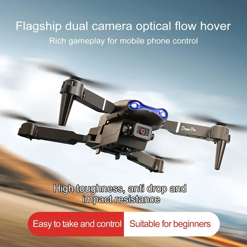 E99pro Drone With SD Camera, One-key Takeoff And Landing, Altitude Hold, One-key 360° Stunt Rolling, Four-axis Aircraft, Entry-level Foldable Remote Control UAV Toy, Holiday Gift