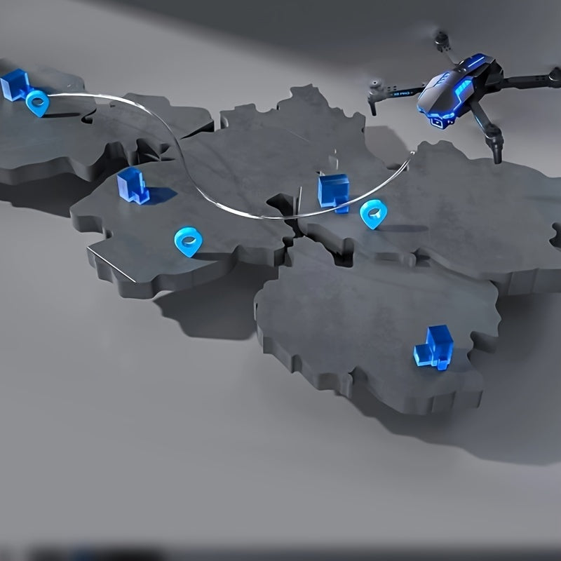 X6Pro Wireless FPV With HD Dual Camera Foldable RC Drone, High Hold, Automatic Obstacle Avoidance, One-Button Calibration/Take Off/Flip, With Optical Flow Positioning (Indoor Can Be Stabilized And Hover), Single Battery Life