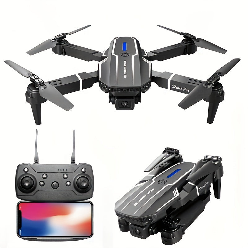 New S101 Drone With Camera, Foldable RC Drone Remote Control Drone Toys For Beginners Men's Gifts, Indoor And Outdoor Affordable UAV Halloween Christmas Gift