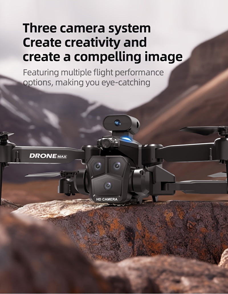 C10 Drone With HD Aerial Photography Three Cameras, 360° Infrared Obstacle Avoidance, Remote Control Aircraft