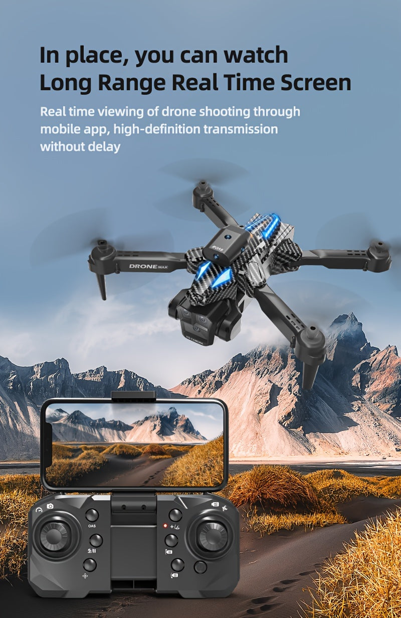 C10 Drone With HD Aerial Photography Three Cameras, 360° Infrared Obstacle Avoidance, Remote Control Aircraft