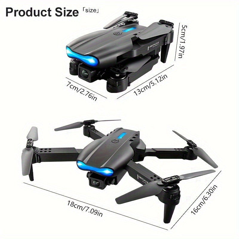 E99 Pro - High-Performance Drone for Beginners - WiFi FPV HD Dual Camera, Foldable RC Quadcopter with Altitude Hold, Remote Control, and Long Flight Time
