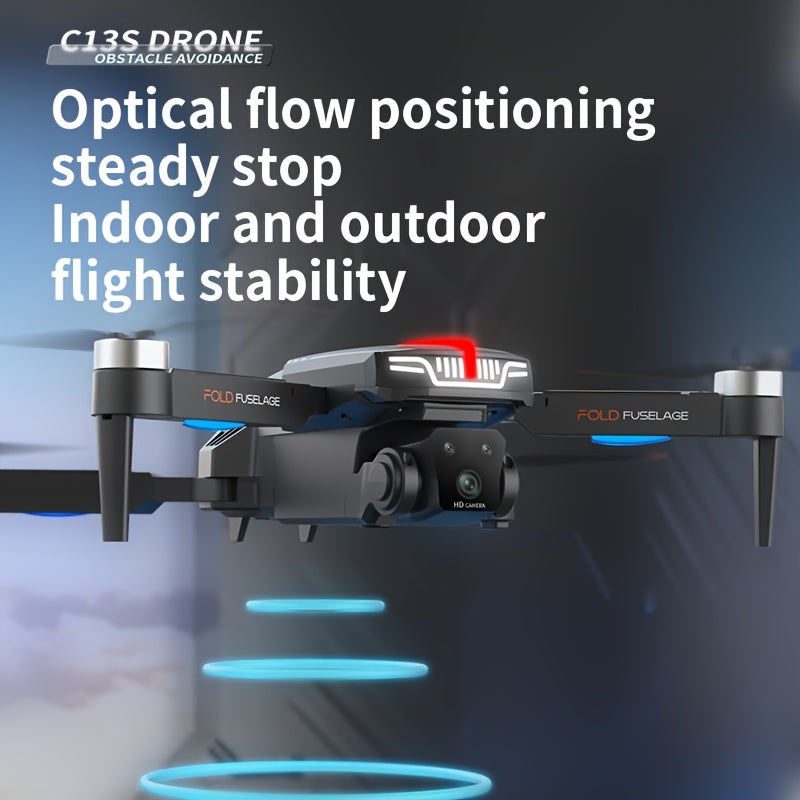 New Drone Remote Control Multi-camera, Foldable RC Optical Flow Setting Point Hover, Brushless Motor, Entry-level Quadcopter, One-button Takeoff Landing