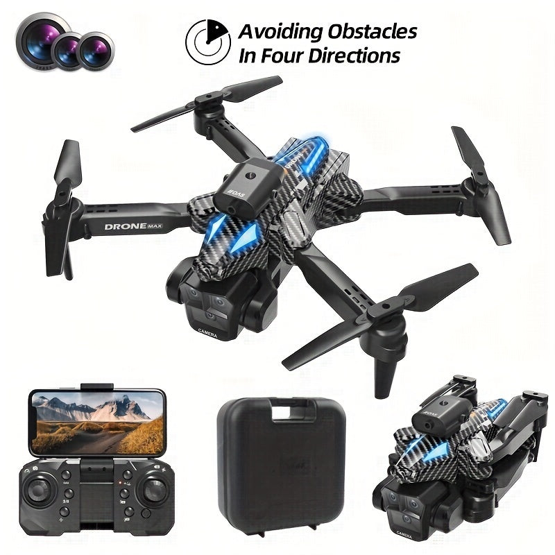 C10 Drone With HD Aerial Photography Three Cameras, 360° Infrared Obstacle Avoidance, Remote Control Aircraft