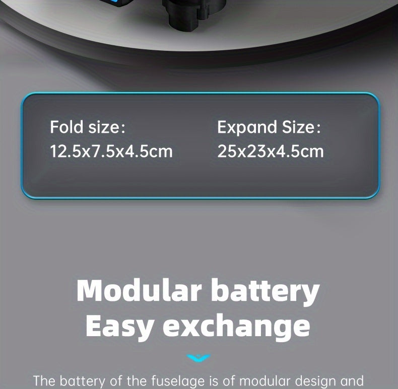 X6Pro Wireless FPV With HD Dual Camera Foldable RC Drone, High Hold, Automatic Obstacle Avoidance, One-Button Calibration/Take Off/Flip, With Optical Flow Positioning (Indoor Can Be Stabilized And Hover), Single Battery Life