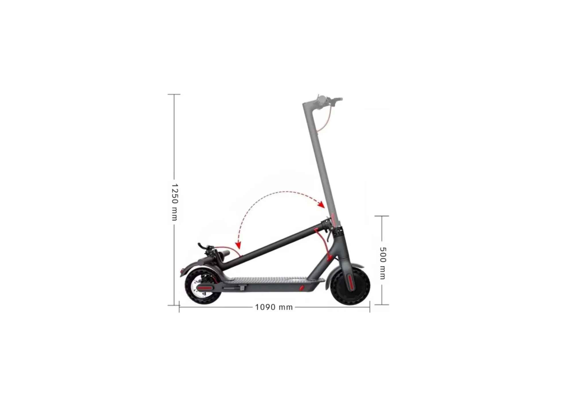 Patinete Elétrico Adulto Dobrável 350W