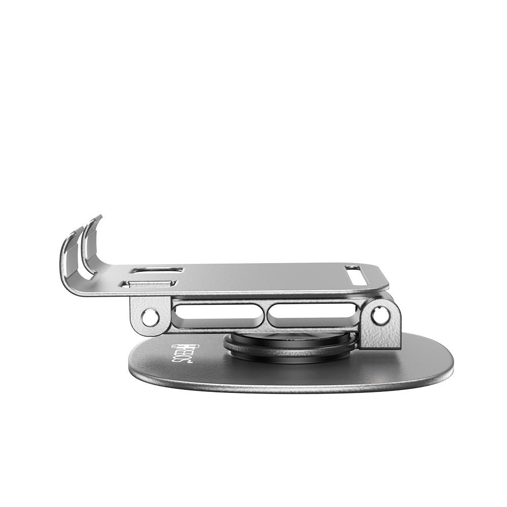 Suporte De Mesa Para Celular Alumínio Prata Rotação Hrebos SU-226