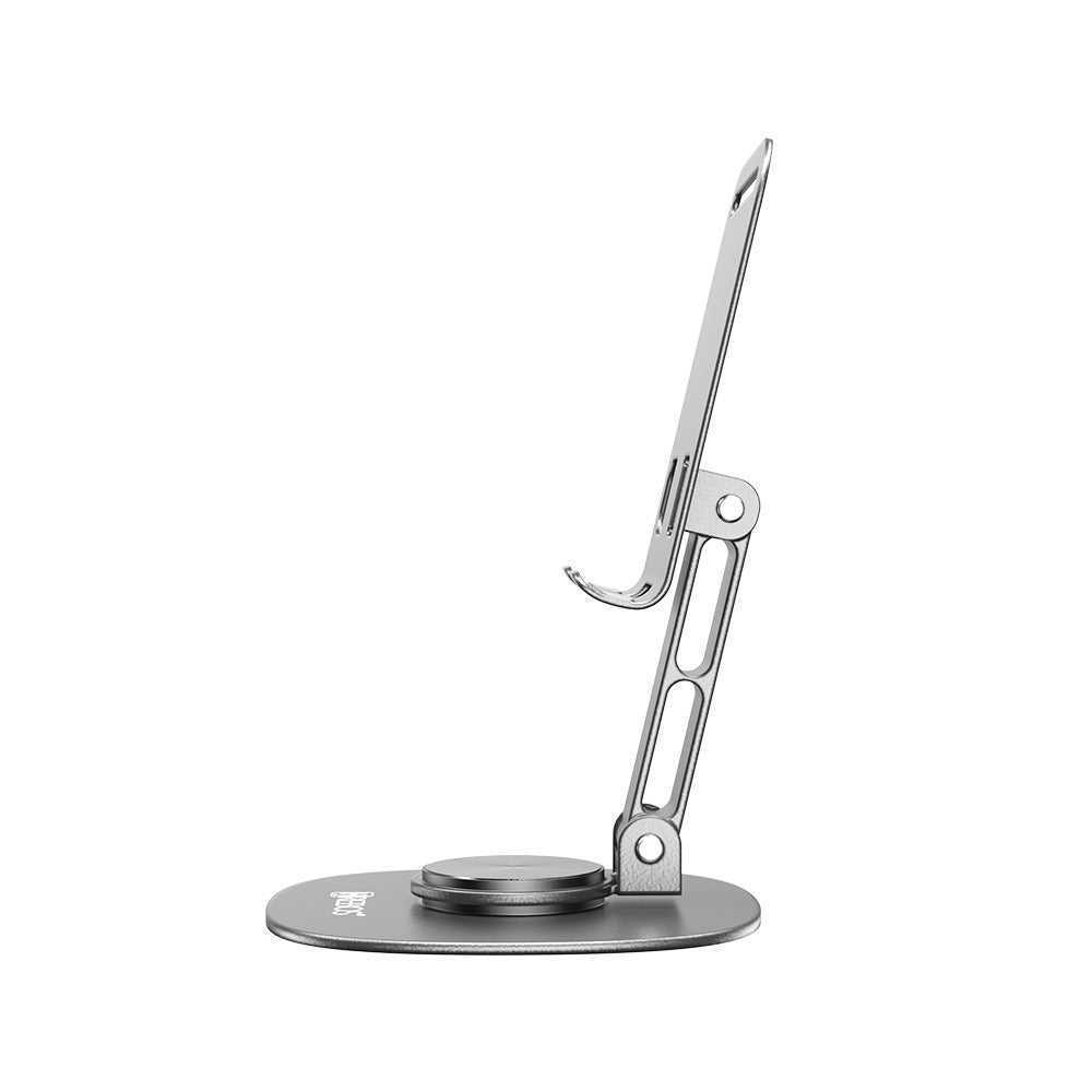 Suporte De Mesa Para Celular Alumínio Prata Rotação Hrebos SU-226